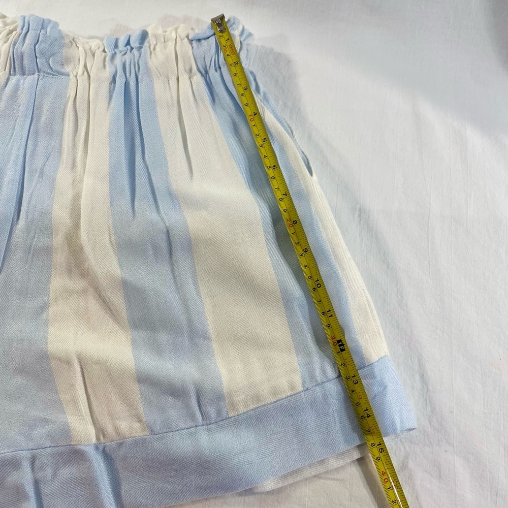 Lauren James Nassau Stripe Paperbag Shorts S - Picture 11 of 13